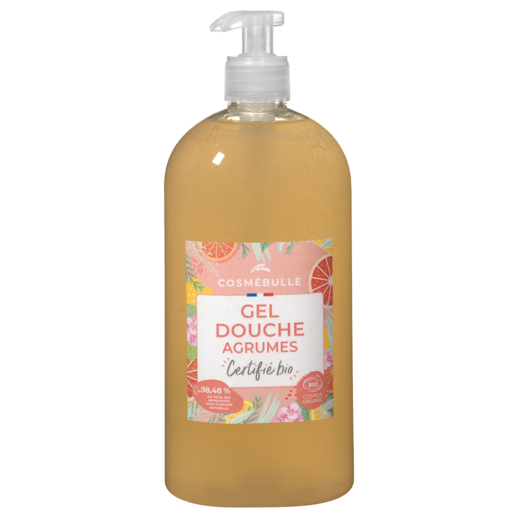 Gel douche agrumes certifié bio Cosmébulle