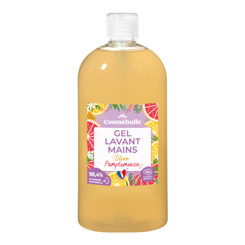 Gel Lavant Mains Citron Pamplemousse Certifi Bio Cosm Bulle